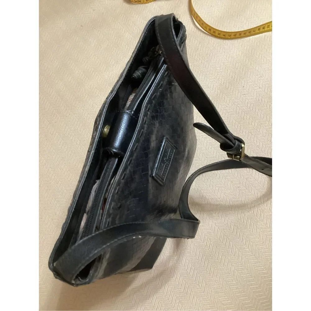 Relic Black Woven Crossbody Bag